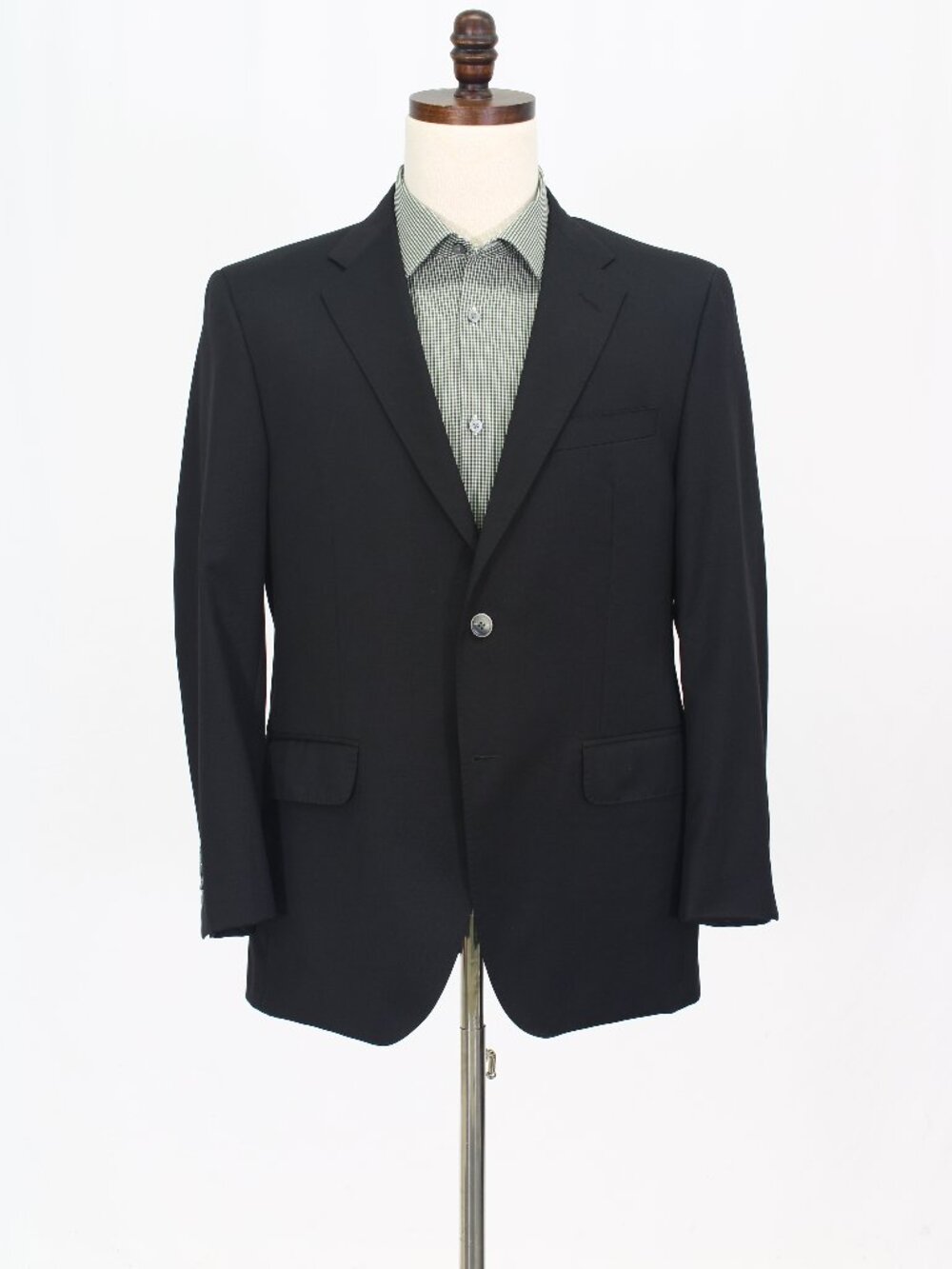 Coppley 40S Black Blazer Sport Coat Jacket 2-Button Solid W504